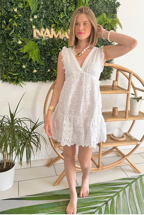 Robe Santorini blanche
