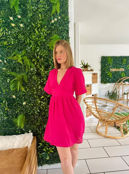 Robe Georgia fushia