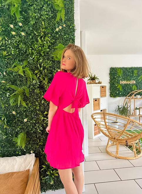 Robe Georgia fushia