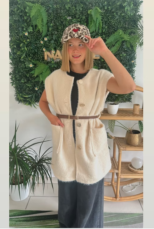 Gilet Florence Écru