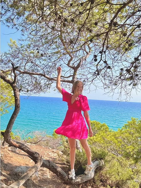 Robe Georgia fushia