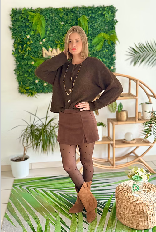 Jupe Short Sydney marron