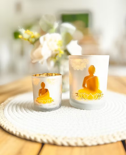 Photophores "Les Divins" Grand modèle : Boudha