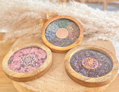 Dessous de verre : Lâcher prise, Harmonie, confiance et protection ….